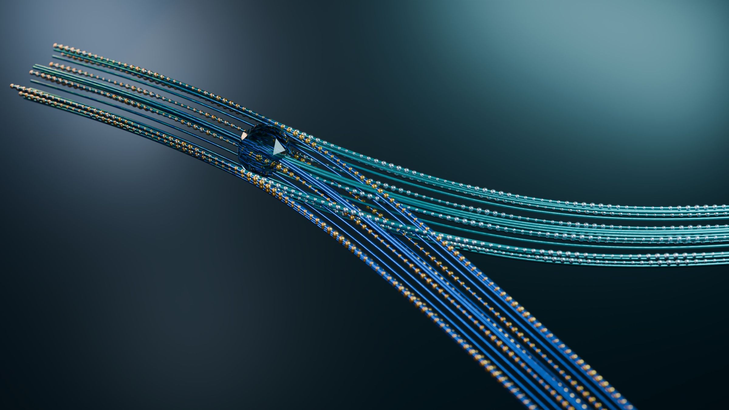Faisceaux de fibre optique transportant des données